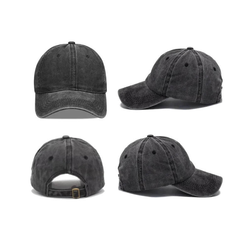 Gorra Prelavada Negra